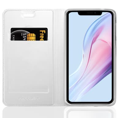 iPhone 13 MINI Suojakuori Lompakkokotelo (Hopea)