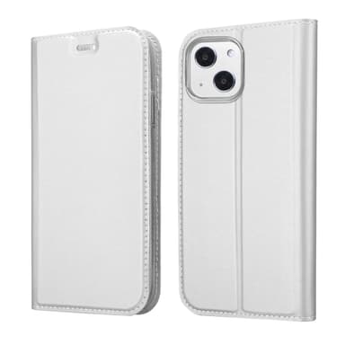 iPhone 13 MINI Suojakuori Lompakkokotelo (Hopea)