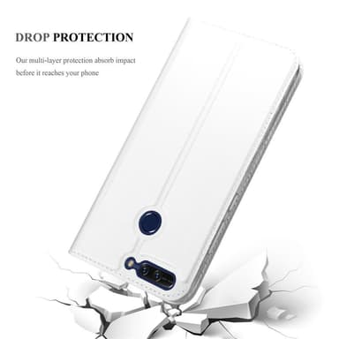Honor 8 PRO Suojakuori Lompakkokotelo (Hopea)