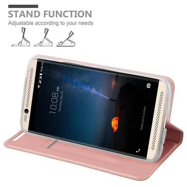 ZTE Axon 7 Suojakuori Lompakkokotelo (Vaaleanpunainen)