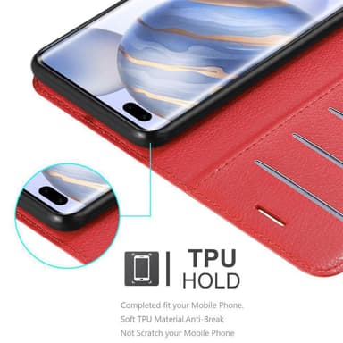 Honor 30 PRO Suojakuori Lompakkokotelo (Punainen)