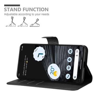 Google PIXEL 7 PRO Suojakuori Lompakkokotelo (Musta)