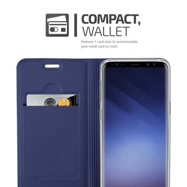 Samsung Galaxy S9 Suojakuori Lompakkokotelo (Sininen)