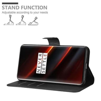 OnePlus 7T PRO Suojakuori Lompakkokotelo (Musta)