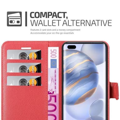 Honor 30 PRO Suojakuori Lompakkokotelo (Punainen)