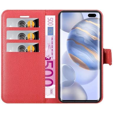 Honor 30 PRO Suojakuori Lompakkokotelo (Punainen)