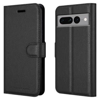Google PIXEL 7 PRO Suojakuori Lompakkokotelo (Musta)