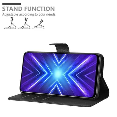 Honor 9X Suojakuori Lompakkokotelo (Musta)