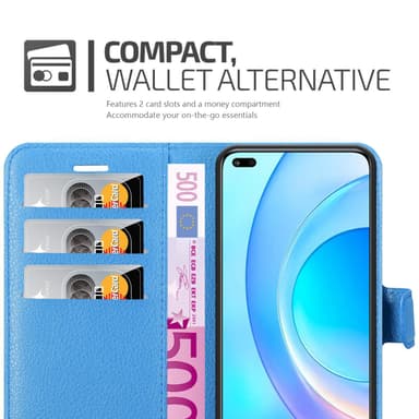 Honor 50 LITE Suojakuori Lompakkokotelo (Sininen)