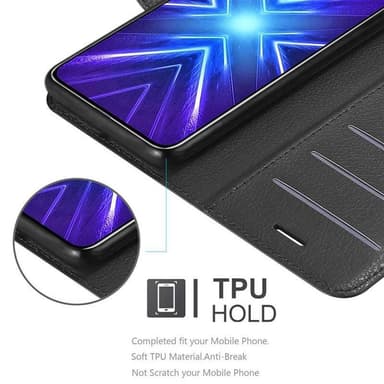 Honor 9X Suojakuori Lompakkokotelo (Musta)