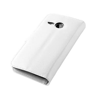 HTC ONE M8 MINI Suojakuori Lompakkokotelo (Valkoinen)