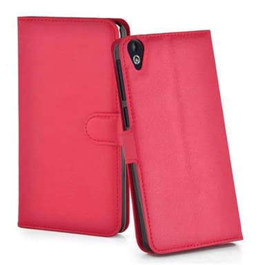 HTC Desire 820 Suojakuori Lompakkokotelo (Punainen)
