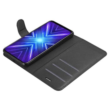 Honor 9X Suojakuori Lompakkokotelo (Musta)