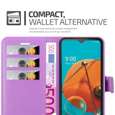 LG KQ51 Suojakuori Lompakkokotelo (Violetti)