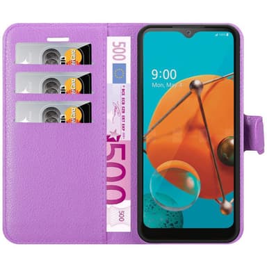 LG KQ51 Suojakuori Lompakkokotelo (Violetti)