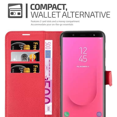 Samsung Galaxy J8 2018 Suojakuori Lompakkokotelo