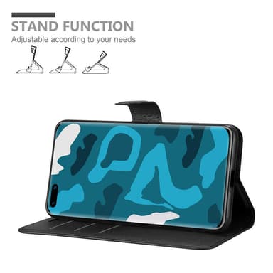 Huawei P40 Suojakuori Lompakkokotelo (Musta)
