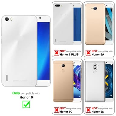 Honor 6 Suojakuori Lompakkokotelo (Valkoinen)