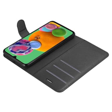 Samsung Galaxy A90 5G Suojakuori Lompakkokotelo (Musta)