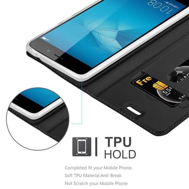 Honor 5C Suojakuori Lompakkokotelo (Musta)
