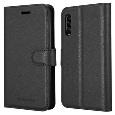 Samsung Galaxy A90 5G Suojakuori Lompakkokotelo (Musta)