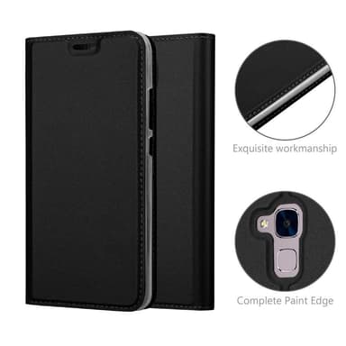 Honor 5C Suojakuori Lompakkokotelo (Musta)