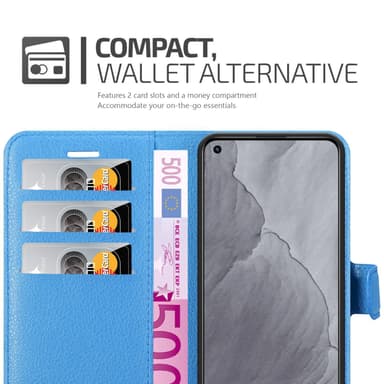 Realme GT Master Suojakuori Lompakkokotelo (Sininen)