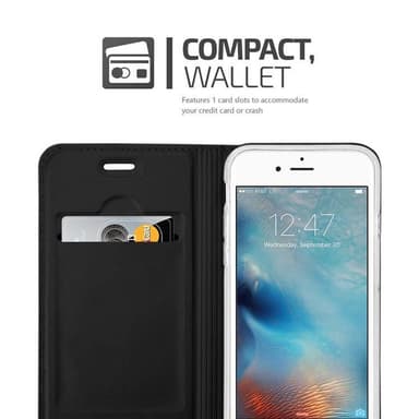 iPhone 6 / 6S Suojakuori Lompakkokotelo (Hopea)