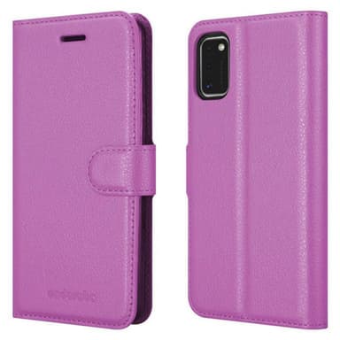Samsung Galaxy A41 Suojakuori Lompakkokotelo (Violetti)