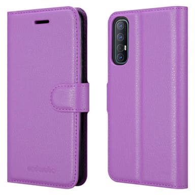 Oppo FIND X2 NEO Suojakuori Lompakkokotelo (Violetti)