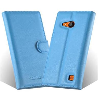 Nokia Lumia 730 Suojakuori Lompakkokotelo (Sininen)