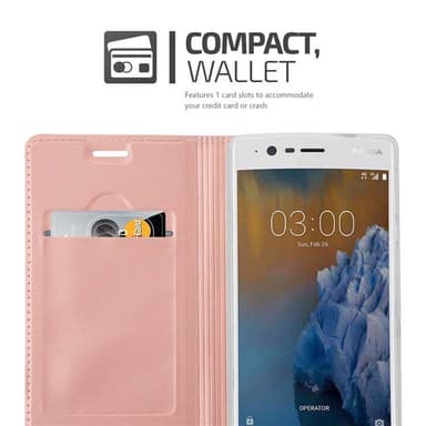 Nokia 3 2017 Suojakuori Lompakkokotelo