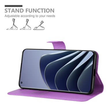 OnePlus 10 PRO 5G Suojakuori Lompakkokotelo (Violetti)