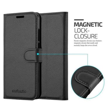 Huawei P20 Suojakuori Lompakkokotelo (Musta)