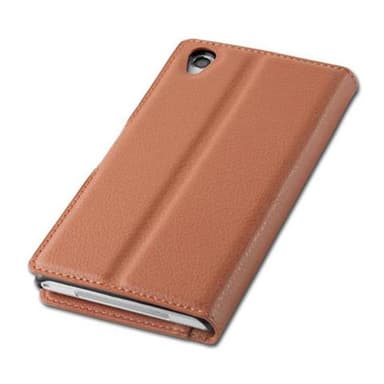 Sony Xperia Z1 Suojakuori Lompakkokotelo (Ruskea)