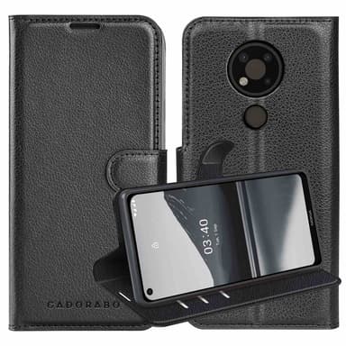Nokia 3,4 Suojakuori Lompakkokotelo (Musta)