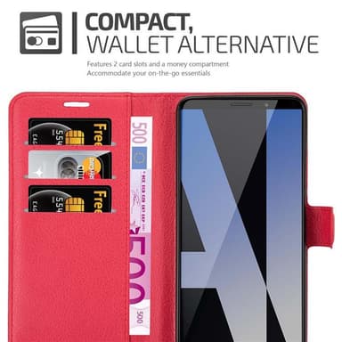Huawei MATE 10 PRO Suojakuori Lompakkokotelo (Punainen)
