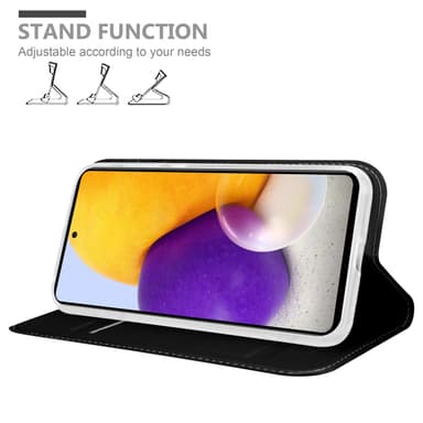 Samsung Galaxy A73 5G Suojakuori Lompakkokotelo (Musta)
