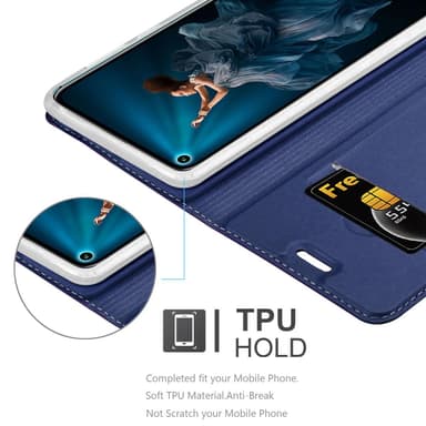 Honor 20 PRO Suojakuori Lompakkokotelo (Sininen)