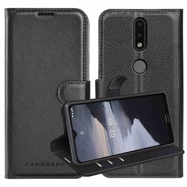 Nokia 2,4 Suojakuori Lompakkokotelo (Musta)
