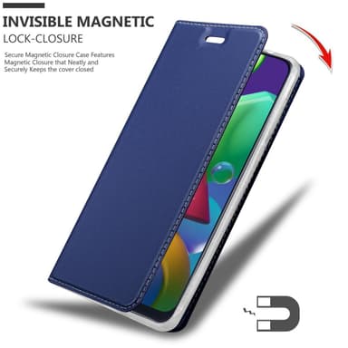 Samsung Galaxy M31 Suojakuori Lompakkokotelo (Sininen)