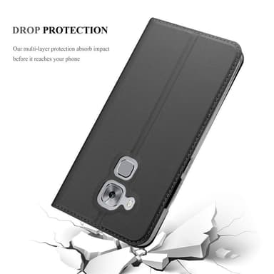 Huawei NOVA PLUS Suojakuori Lompakkokotelo (Musta)