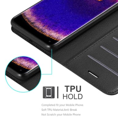 Oppo FIND X5 PRO Suojakuori Lompakkokotelo (Musta)