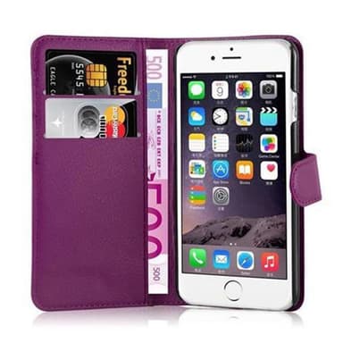 iPhone 6 / 6S Suojakuori Lompakkokotelo (Violetti)
