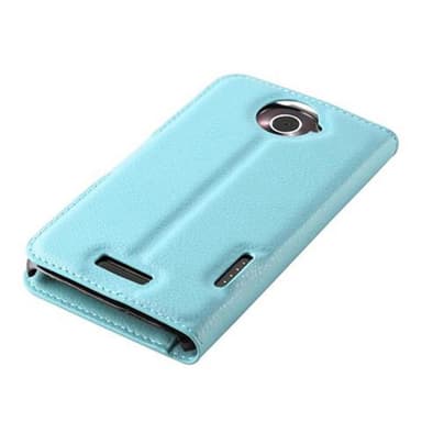 HTC ONE X / X+ Suojakuori Lompakkokotelo (Sininen)
