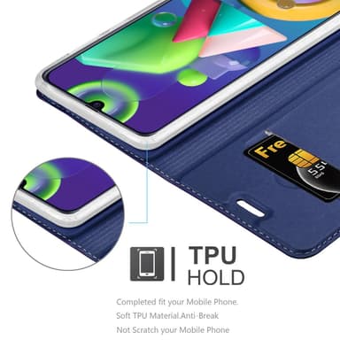 Samsung Galaxy M31 Suojakuori Lompakkokotelo (Sininen)