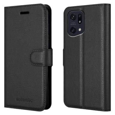Oppo FIND X5 PRO Suojakuori Lompakkokotelo (Musta)