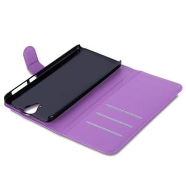 HTC ONE E9 PLUS Suojakuori Lompakkokotelo (Violetti)