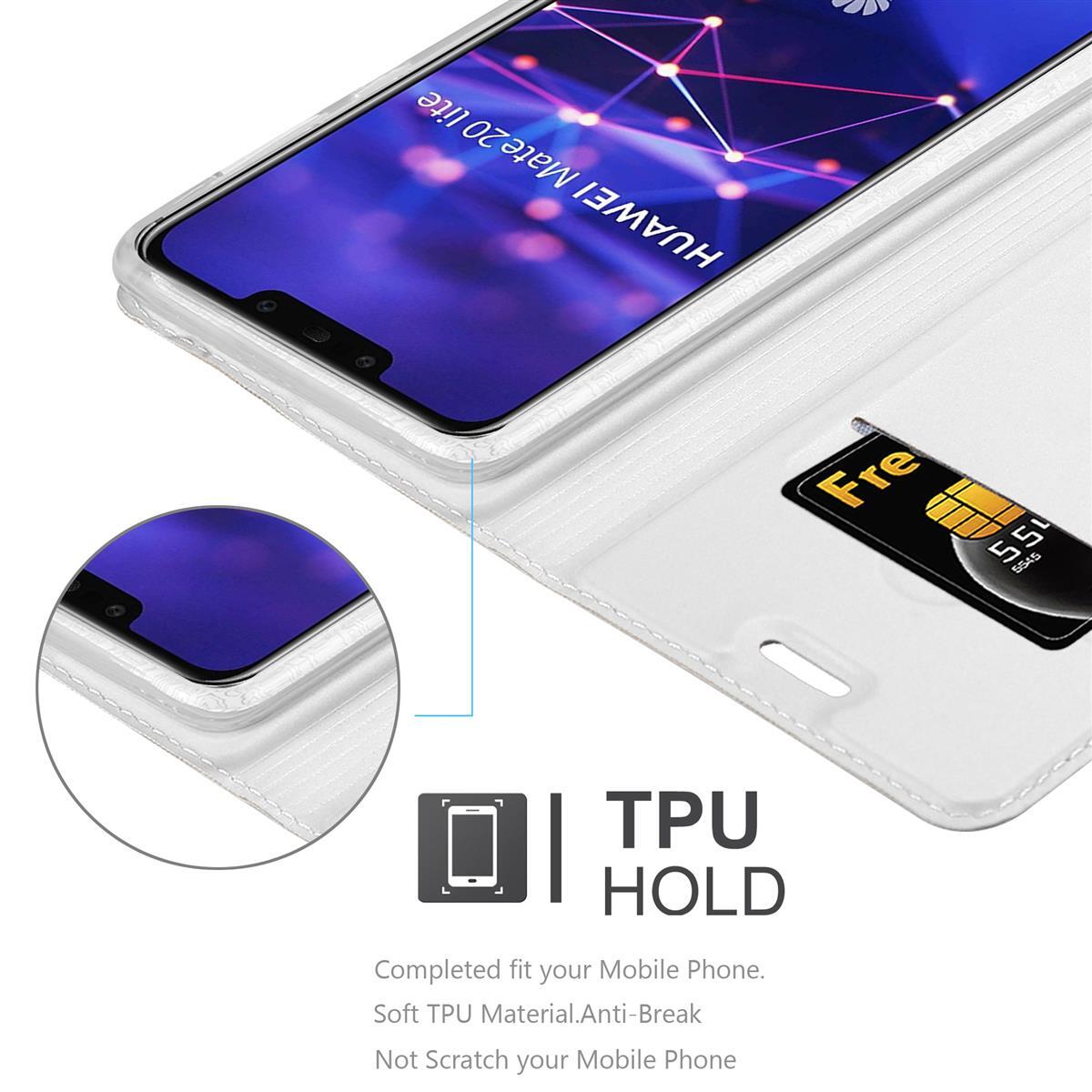 Huawei MATE 20 LITE Suojakuori Lompakkokotelo (Hopea)