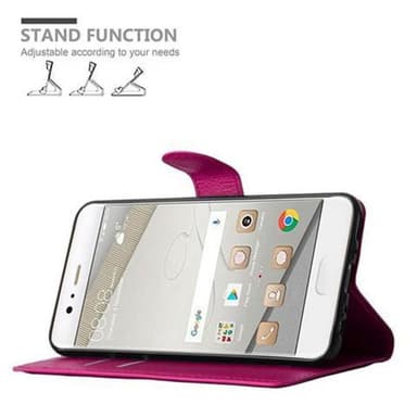 Huawei P10 Suojakuori Lompakkokotelo (Vaaleanpunainen)